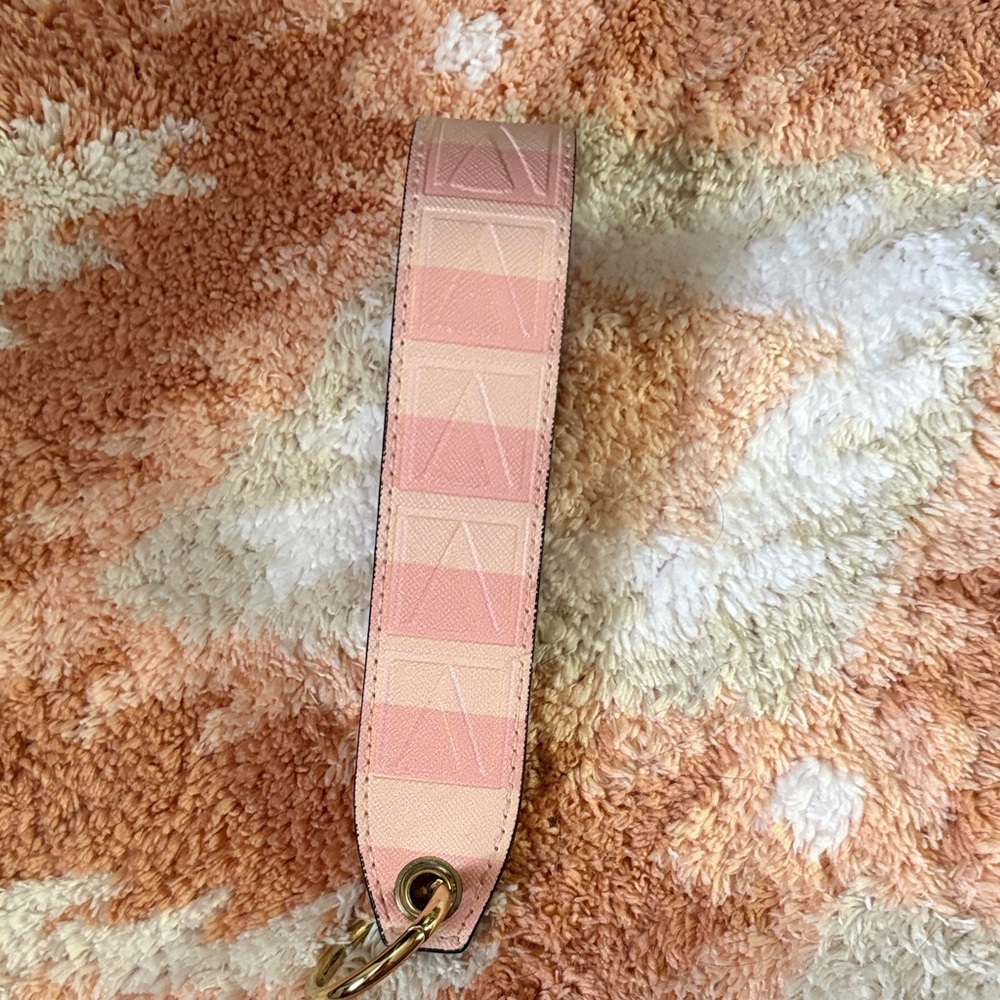Pink Patterned Keychain Wristlet